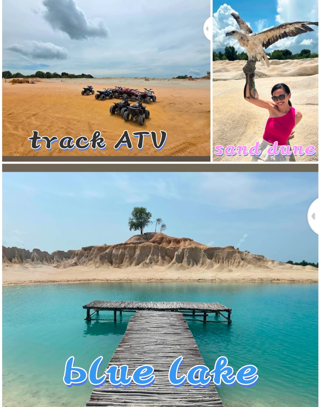 Image OUR PACKAGE BLUE LAKE & SAND DUNE |OPEN BOOKINGS TOMORROW & TODAY|OPEN BOOKINGS 1-31 May 