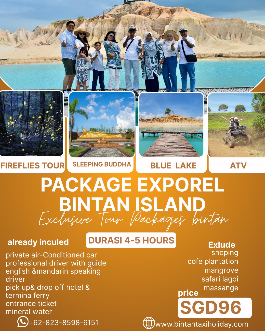 Image Tour Package |Blue Lake + sleeping buddha + adventure Atv+ fireflies' tour